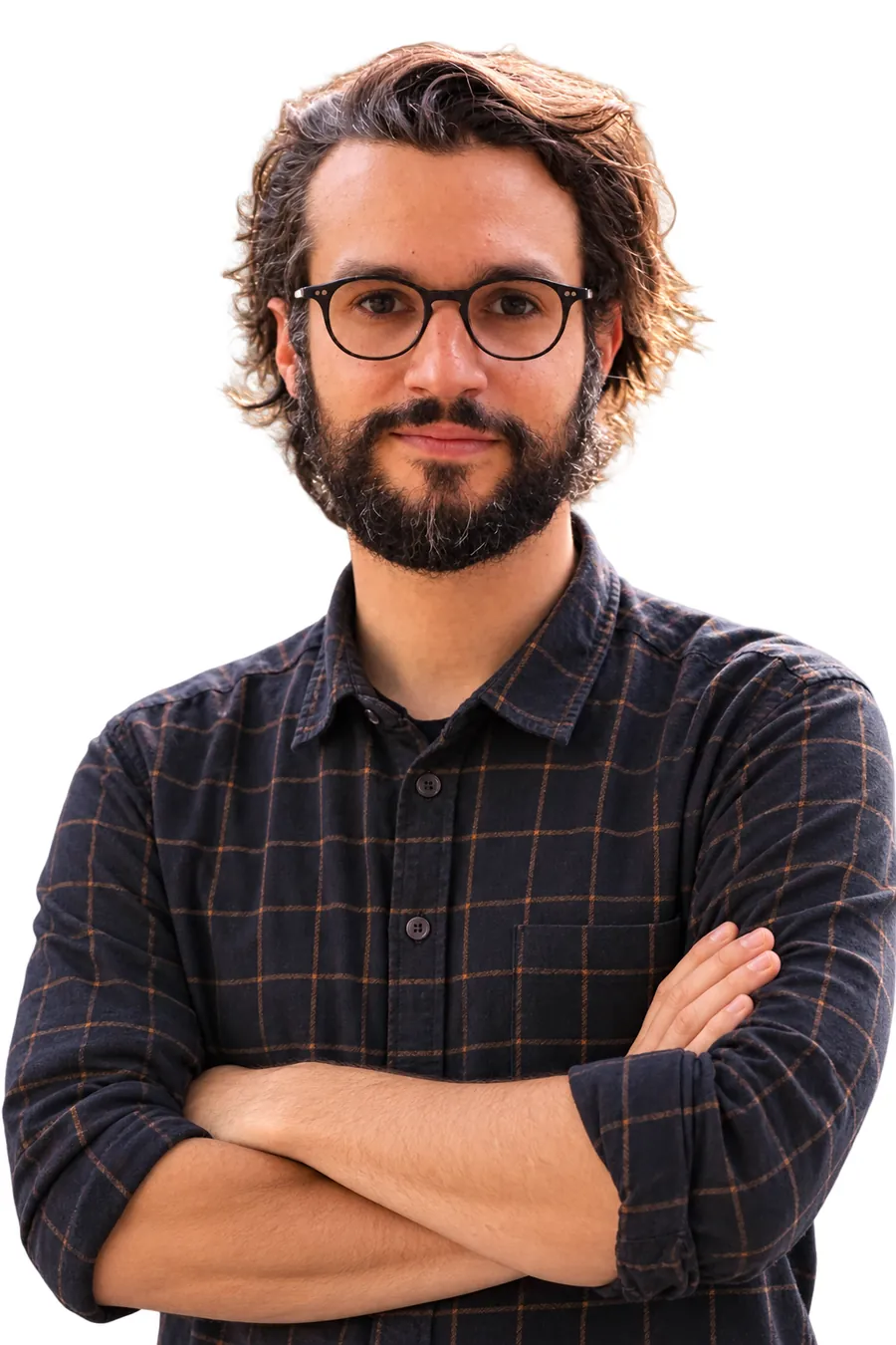 Rémi Reguin, fondateur de l’Agence Regar, en chemise à carreaux
